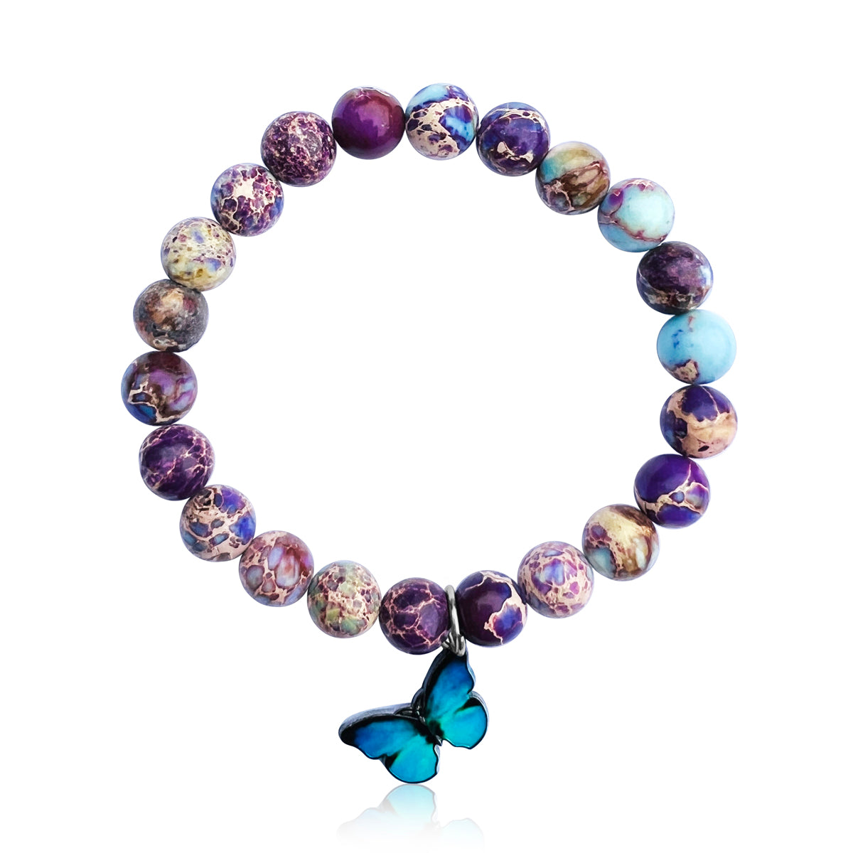 Let the "Joyful Butterfly Dance Bracelet" be your mindful companions, encouraging you to dance through life with the carefree spirit of a butterfly.