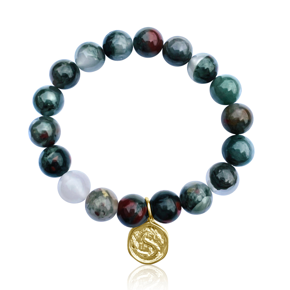 Strength of the Dragon Bracelet -  Dragons, revered for their strength, wisdom, and courage, embody the essence of resilience and empowerment. In Chinese astrology, 2024 marks the Year of the Dragon, a symbol of good fortune and transformation.