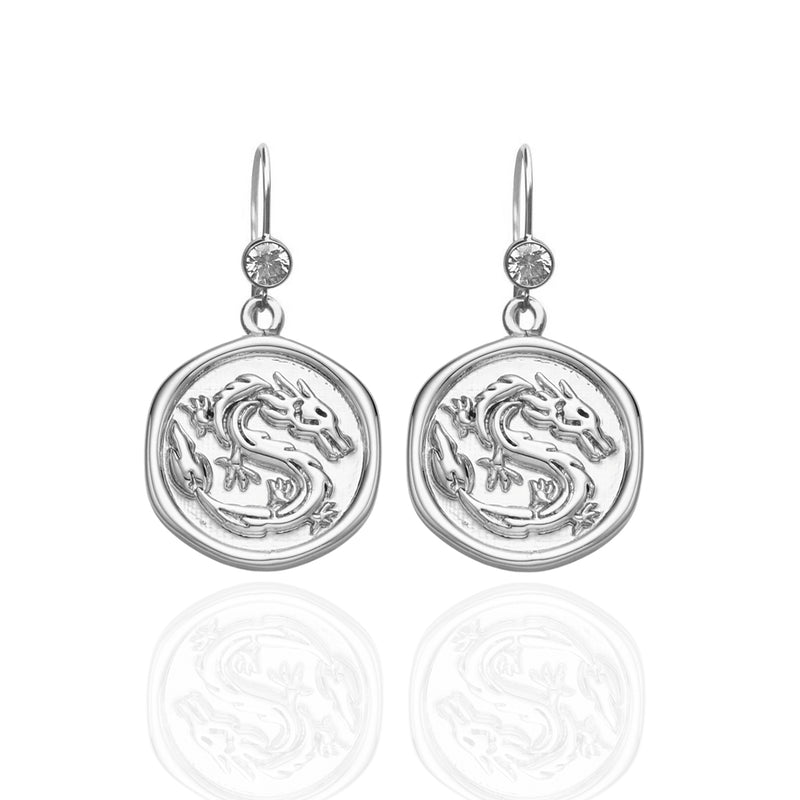 Celebrate 2024 - the Year of the Dragon with the Strength of the Dragon Earrings, a testament to valor and bravery. 