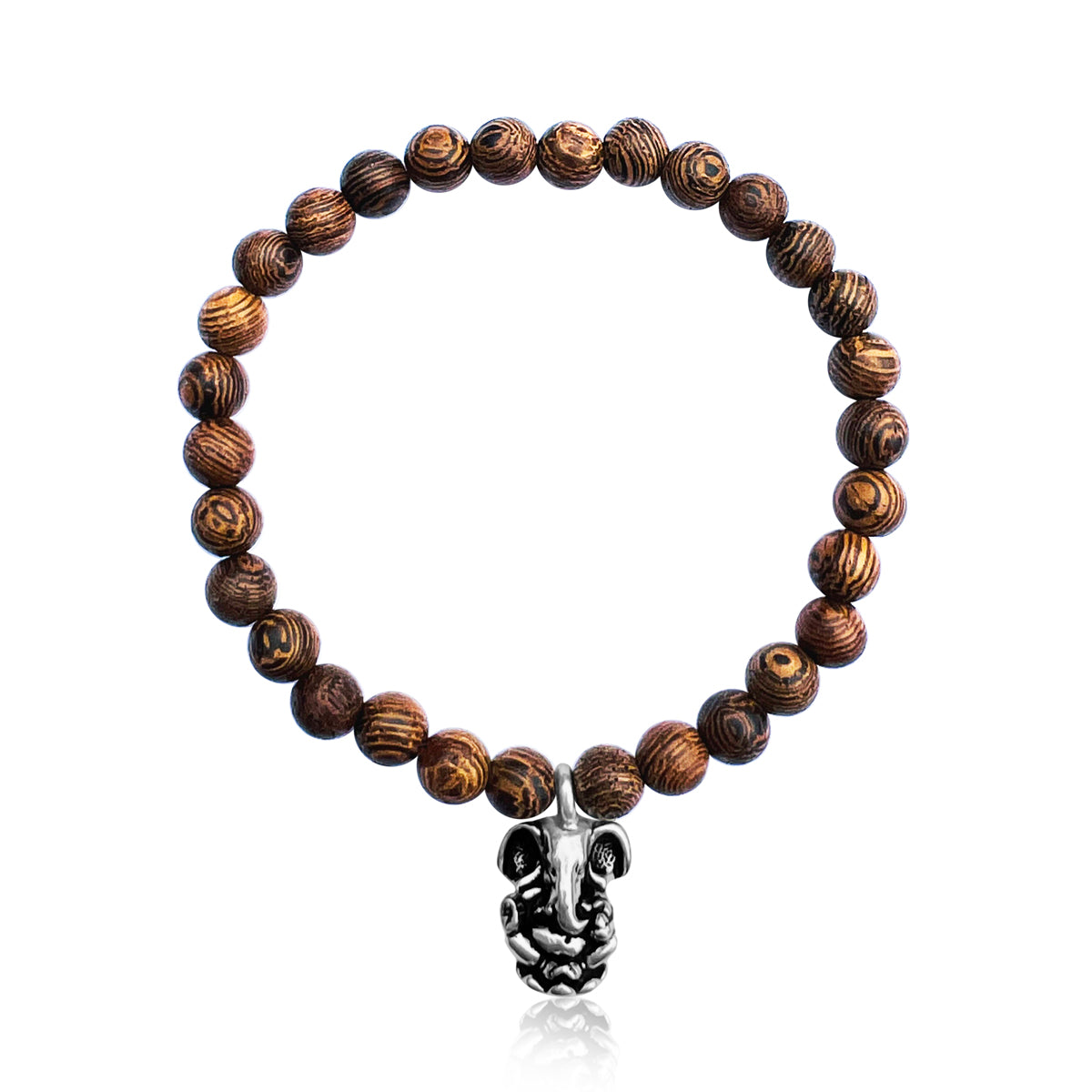 Embrace the fusion of nature and spirituality with "Ganesha's Wisdom - Wood Bracelet." Elevate your style while carrying the powerful symbolism of growth, strength, and overcoming obstacles with you. 