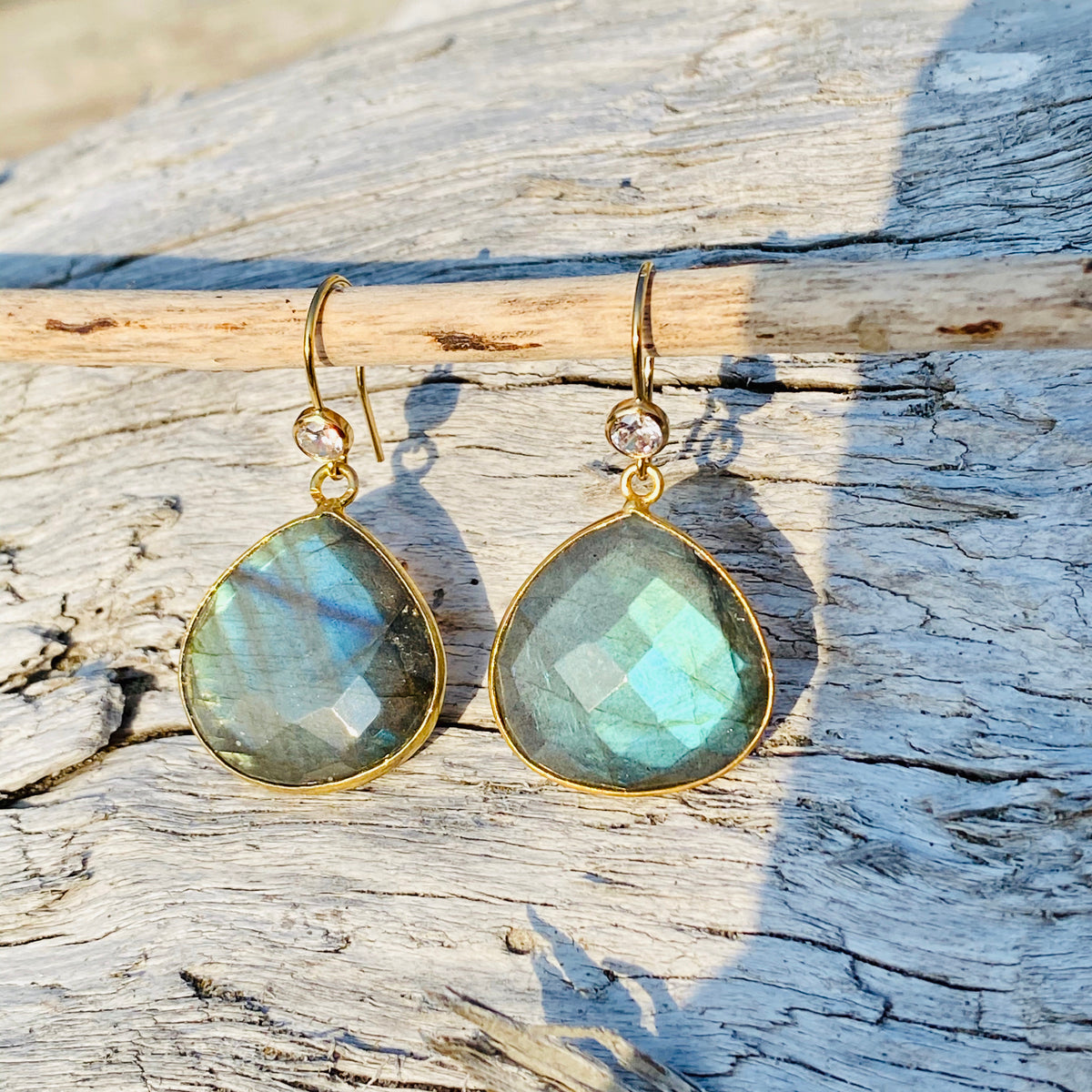 Labradorite Earrings for Change