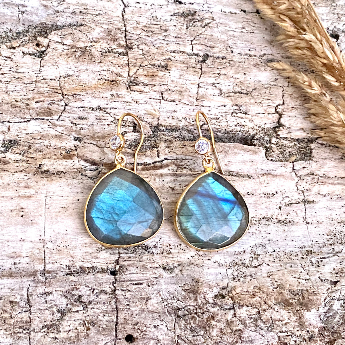 Labradorite Earrings for Change