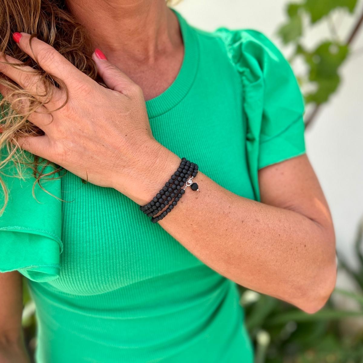 Whether you're looking to enhance your mindfulness practices, ground your energy, or make a statement with a unique piece of jewelry, the Lava Luxe Wrap Bracelet offers a luxurious and empowering option that embodies the harmonious balance of earth's elements.