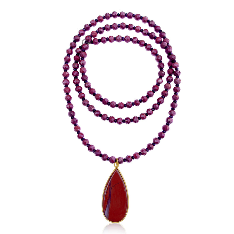 Fire Spirit Red Jasper Necklace
