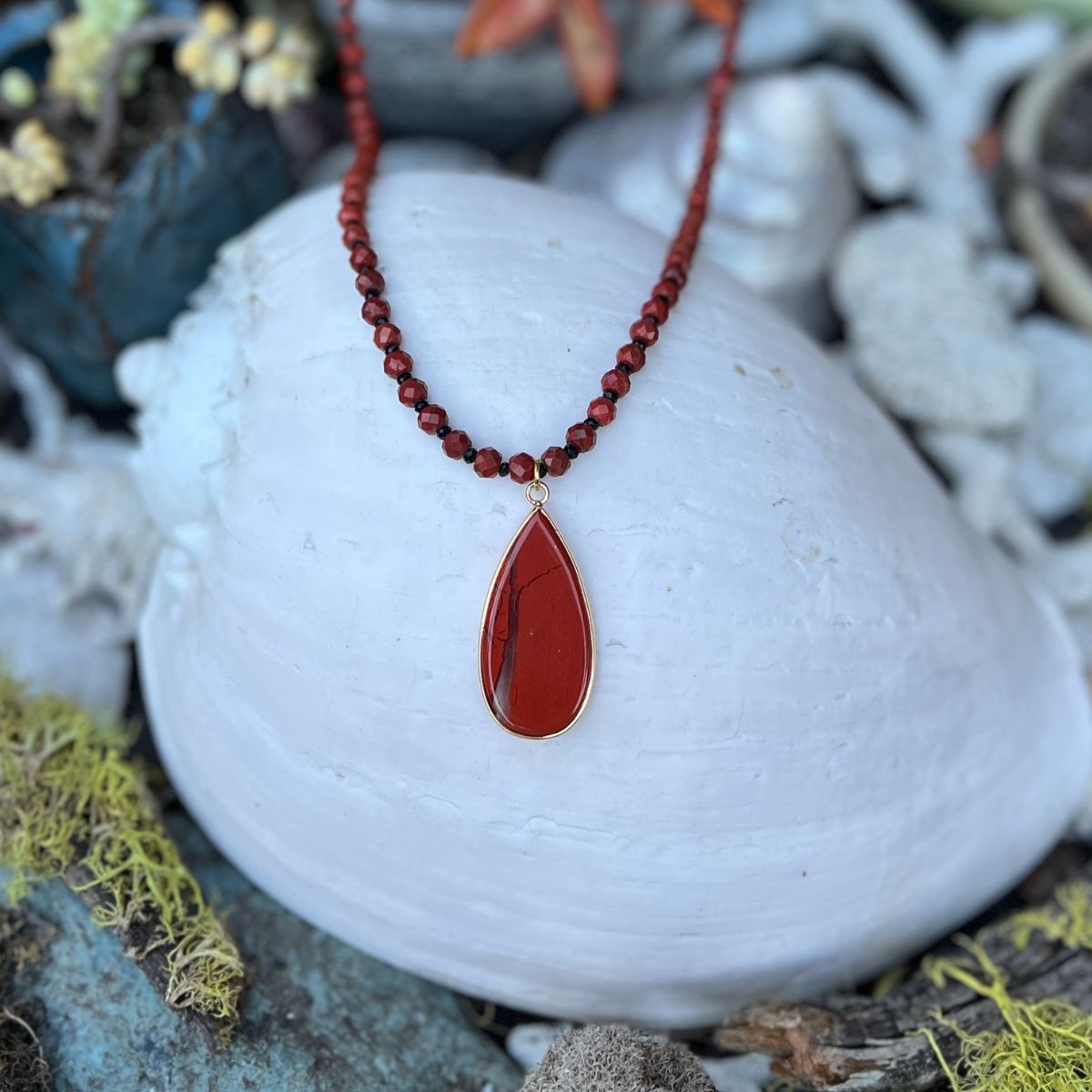 Fire Spirit Red Jasper Necklace