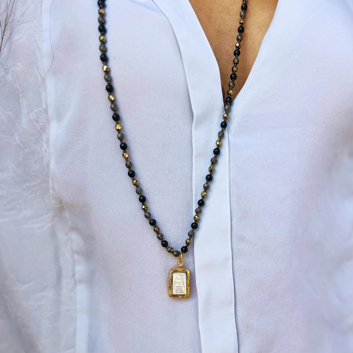 Spirit Whisperer Talisman Necklace - One of a Kind Buddha Necklace