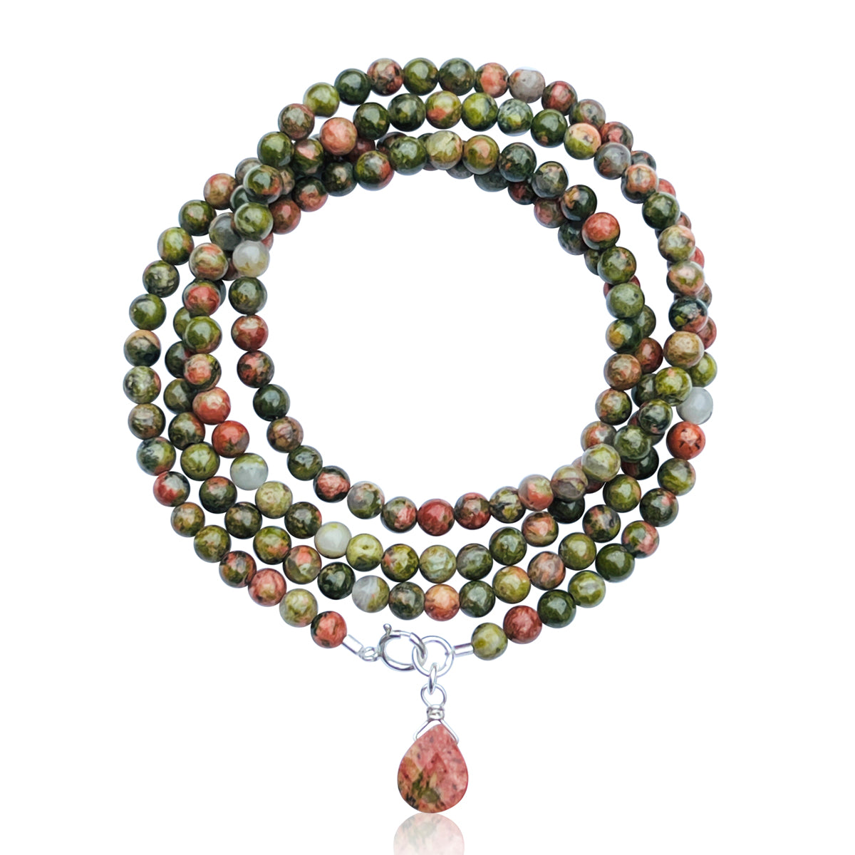 Experience the harmonious connections and deep healing energies of our Unakite Harmony Wrap Bracelet. Crafted from the beautiful Unakite gemstone, this bracelet combines the soothing vitality of greens with the affection and empathy of pinks, creating a powerful fusion of energies.