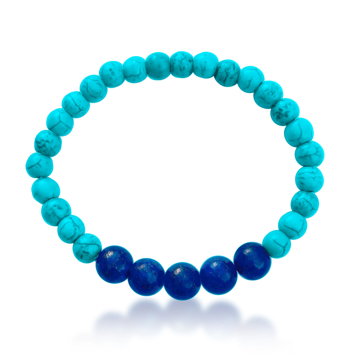 Ocean Planet - Blue Marble Gratitude Bracelet with Lapis Lazuli Earth