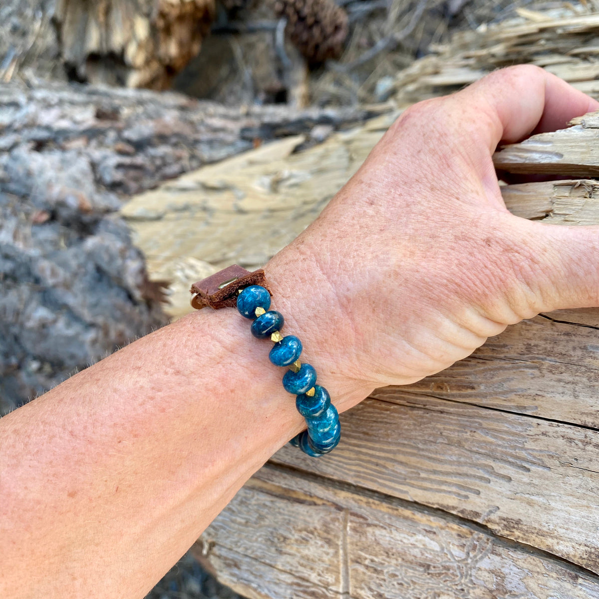 Ocean Blue Serenity Bracelet: Apatite for Humanity