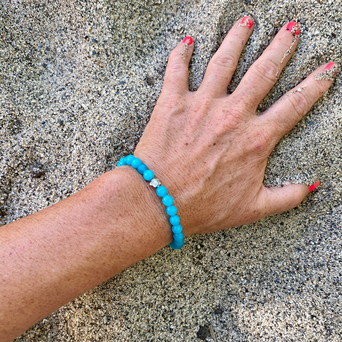 Blue Agate Bracelet for Important Decisions