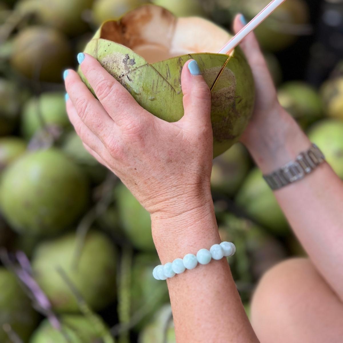 Divine Feminine Green Moonstone Bracelet