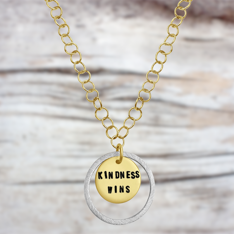 Kindness is a Strength Necklace - Kindness Wins Jewelry