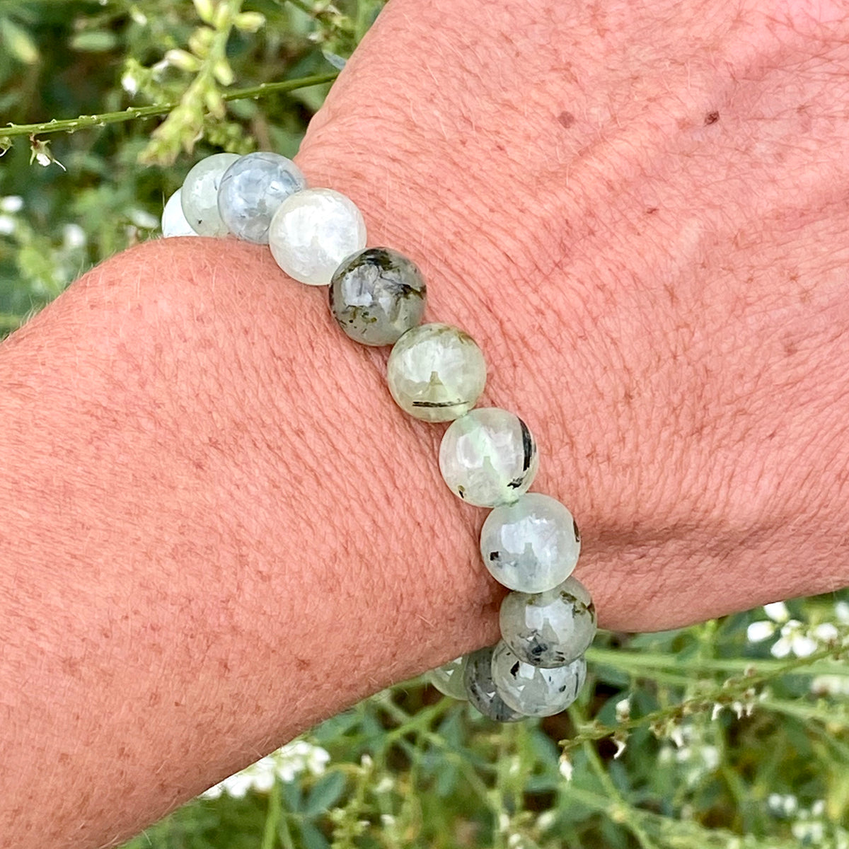 Green Prehnite Bracelet to see the good in all things