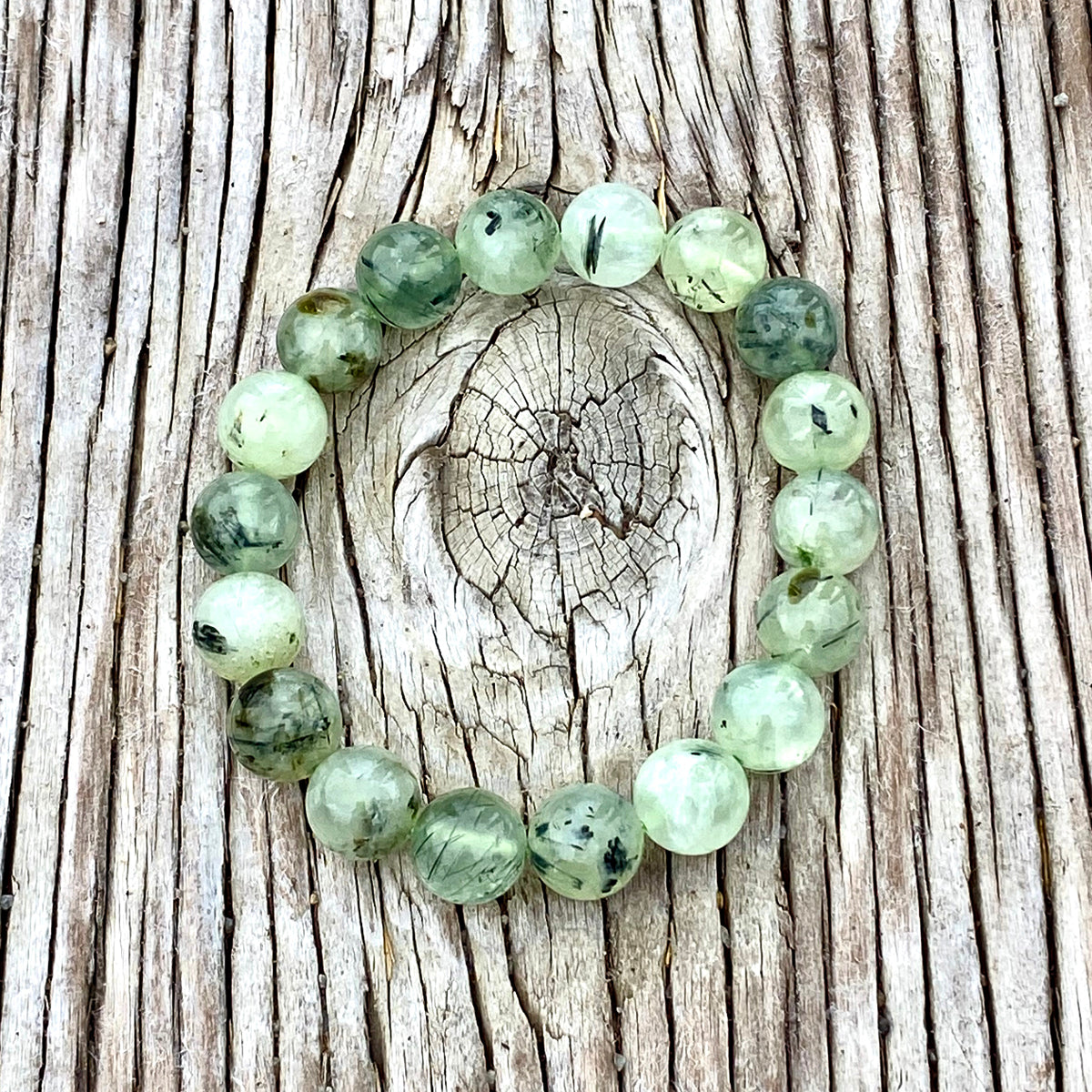 Green Prehnite Bracelet to see the good in all things