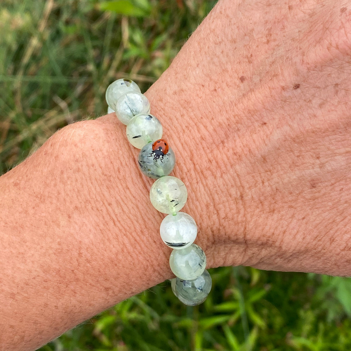 Green Prehnite Bracelet to see the good in all things