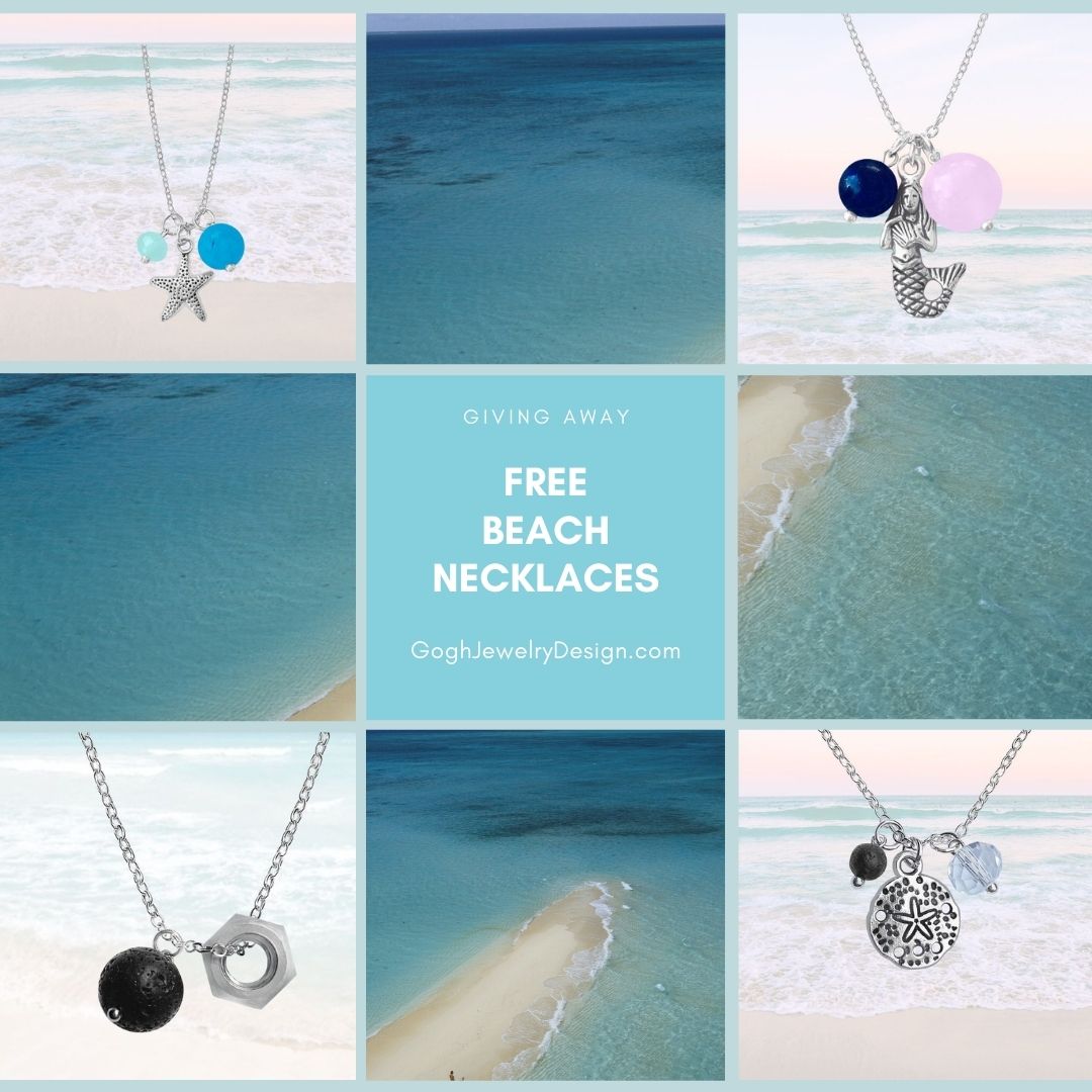 To support your dreaming of adventure, Gogh Jewelry Design is giving you a FREE beach necklace!