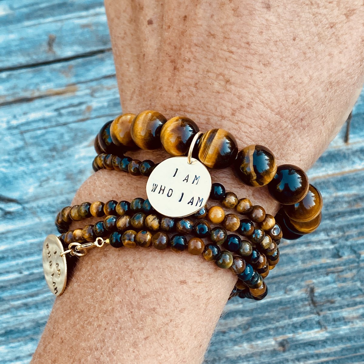 These gold holistic healing affirmations say, "I am..."