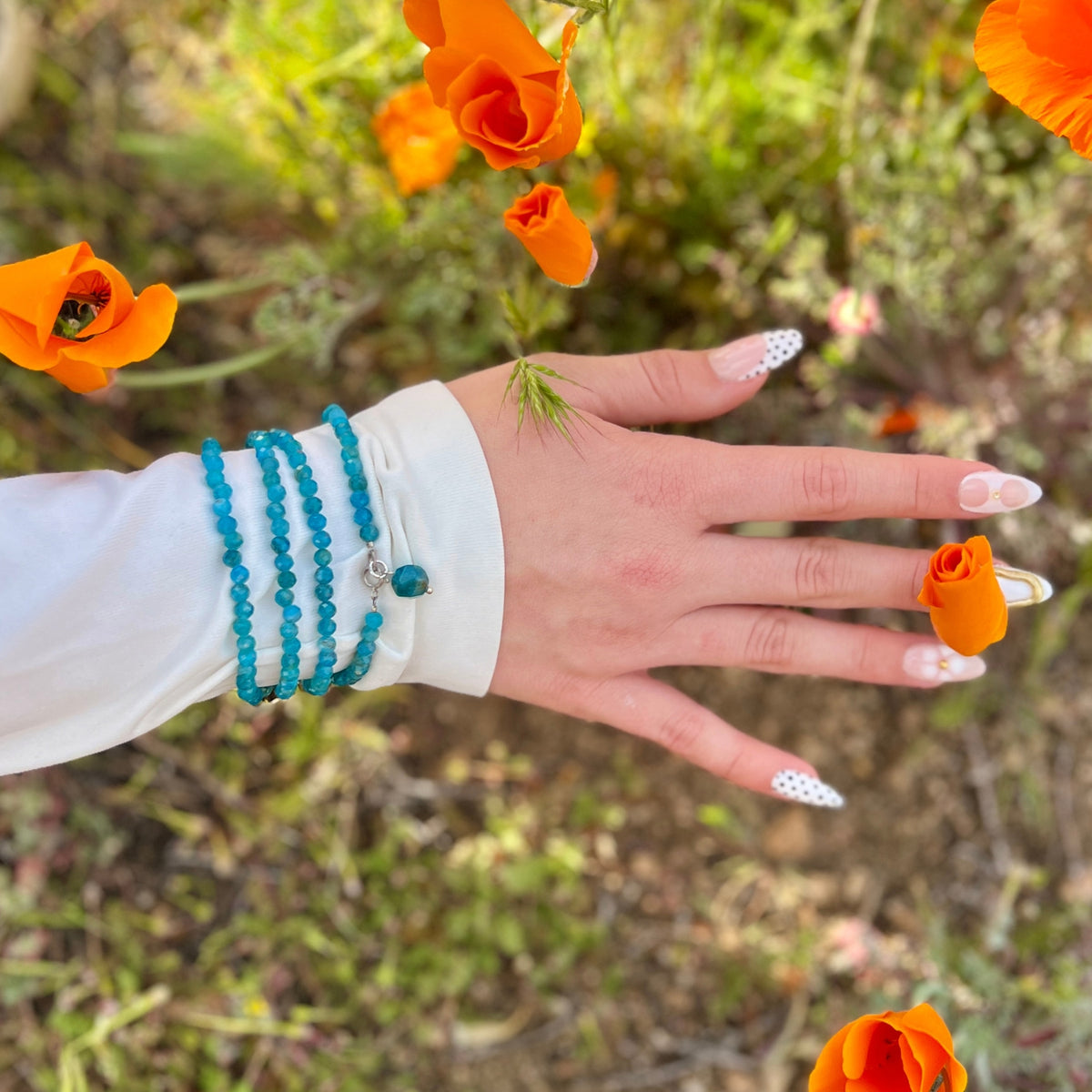 Unstuck — Apatite Wrap Bracelet