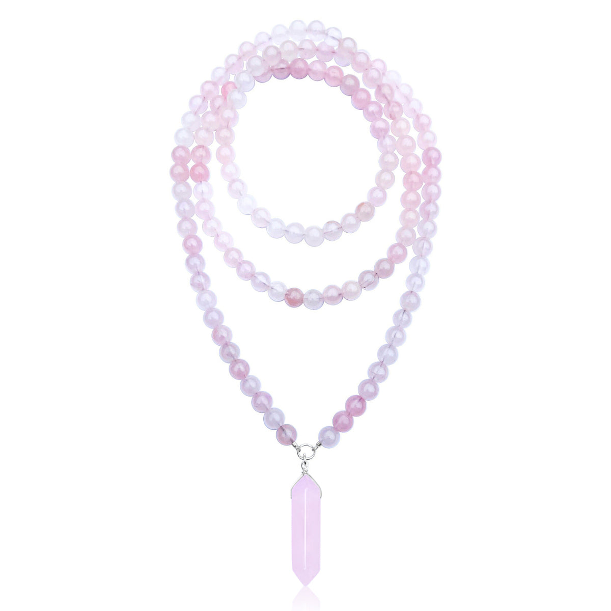 The Gentle Heart Rose Quartz Necklace is made of healing crystals that are known as the stone of love. It is believed that Rose Quartz enhances feelings of compassion, tenderness, and love towards oneself and others.