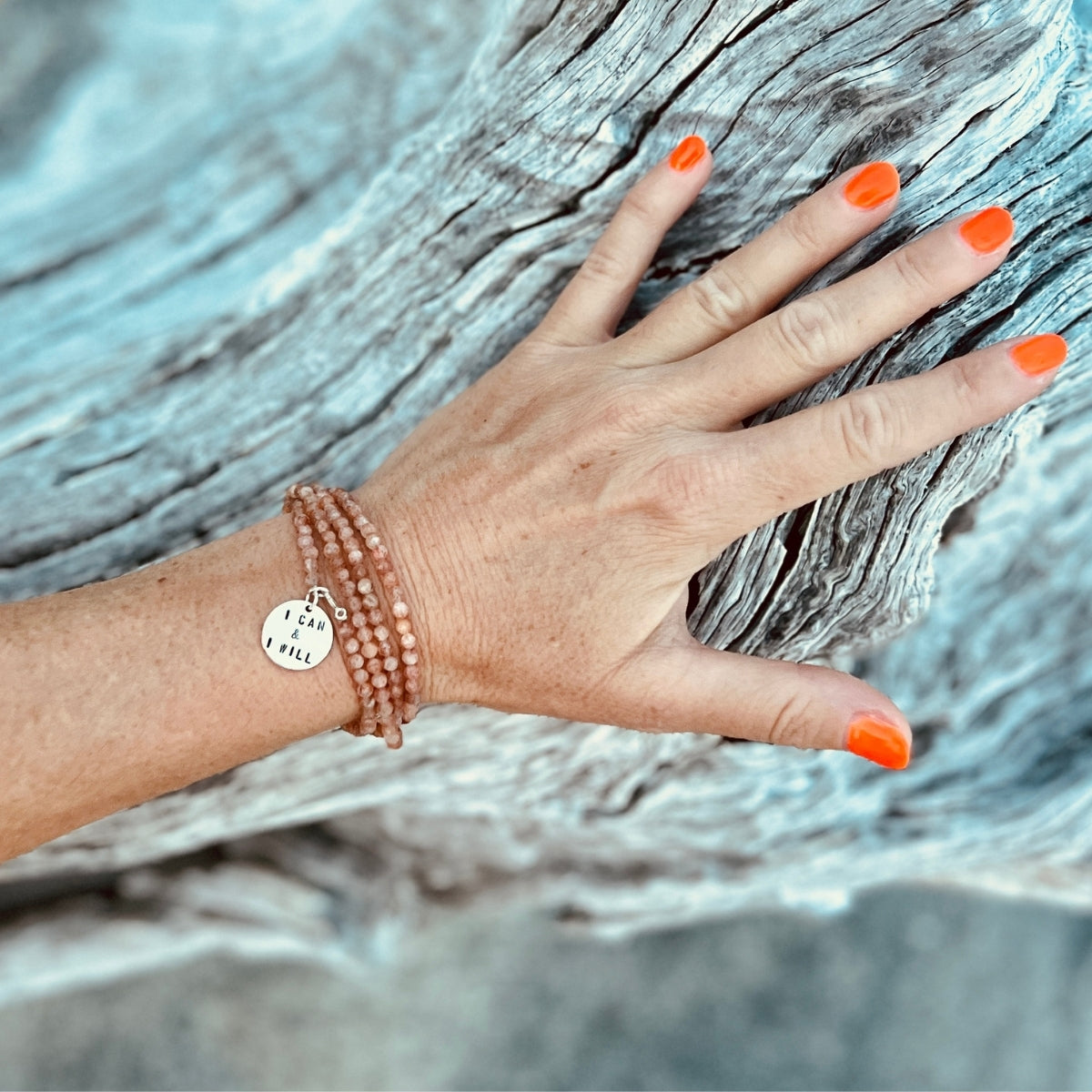 The I Can &amp; I Will: Sunstone Wrap Bracelet serves as a luminous reminder of your limitless potential and the power you hold to manifest your dreams.