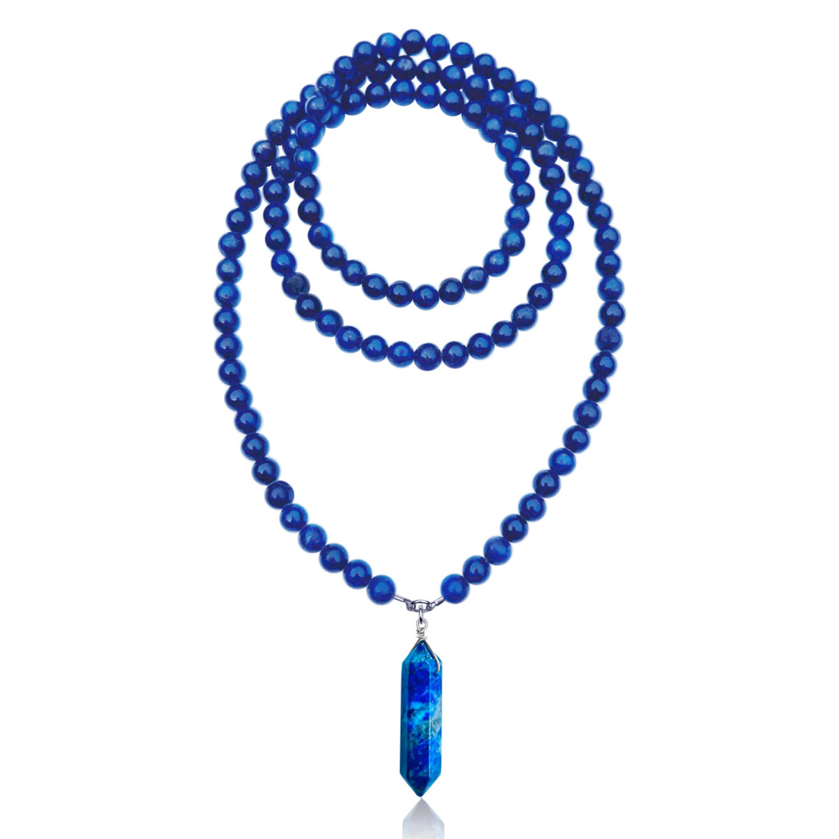 Lapis Lazuli and Gold Bead Necklace - Kaufmann de Suisse Diamond Jewelry  Delray Beach FL