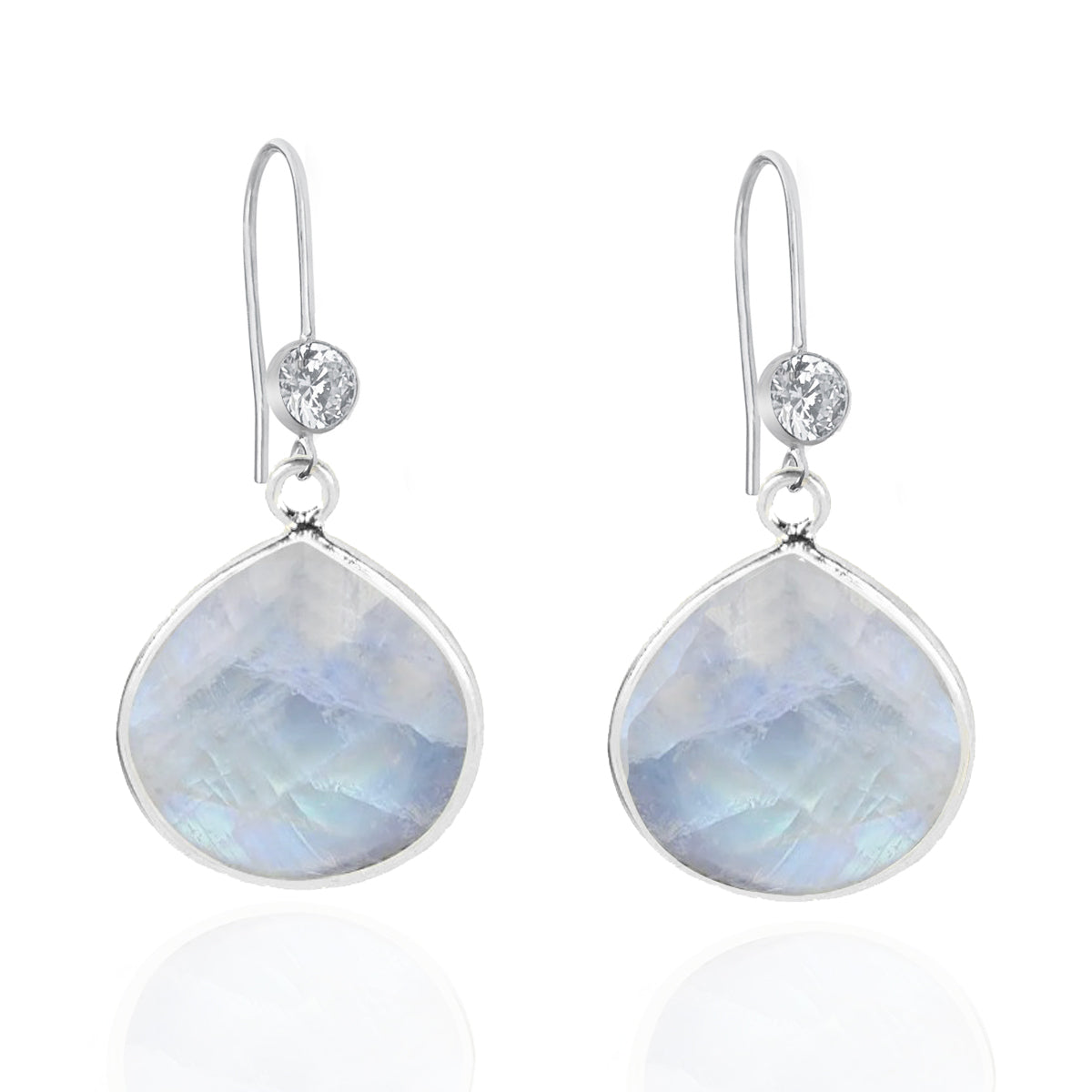 Ethereal Glow – Moonstone Earrings