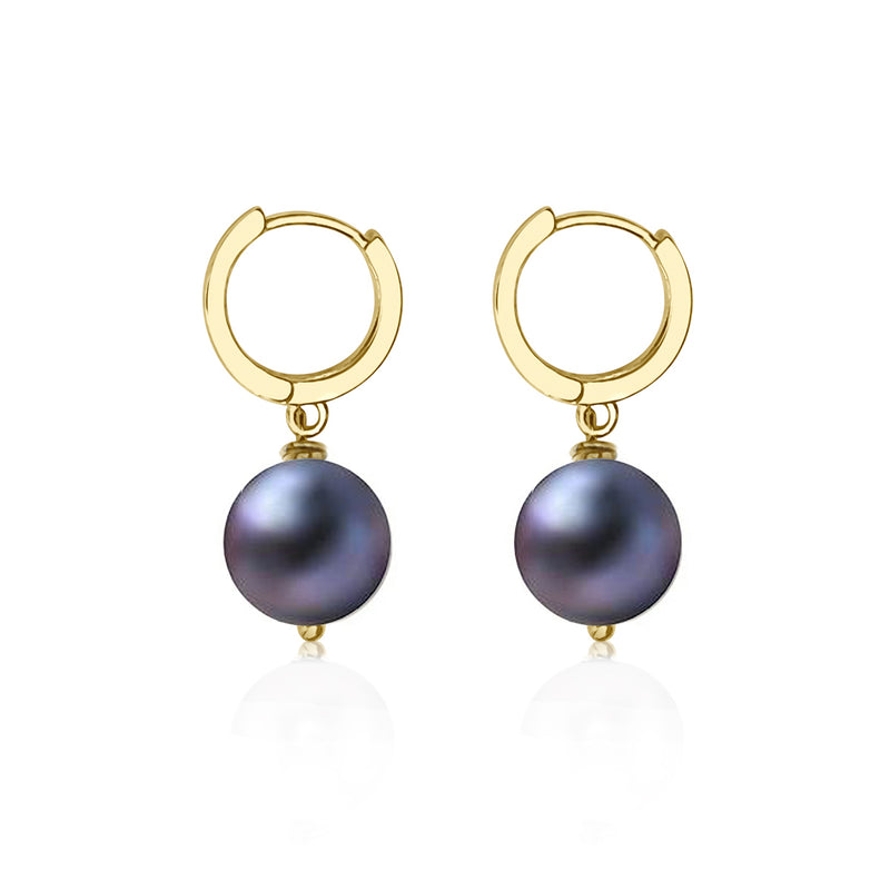Effortless Beauty — Peacock Pearl Earrings