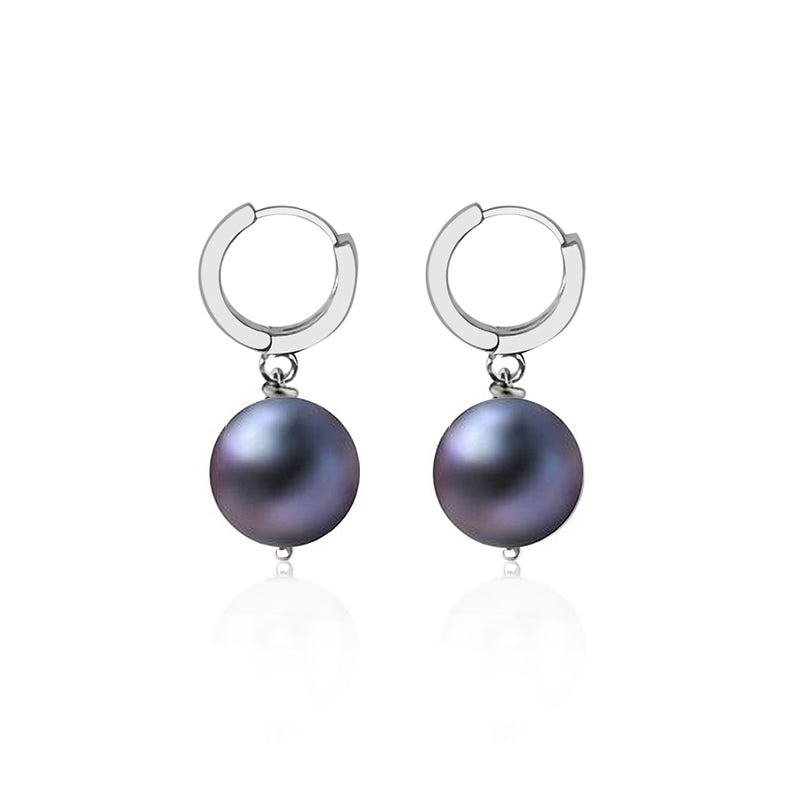 Effortless Beauty — Peacock Pearl Earrings