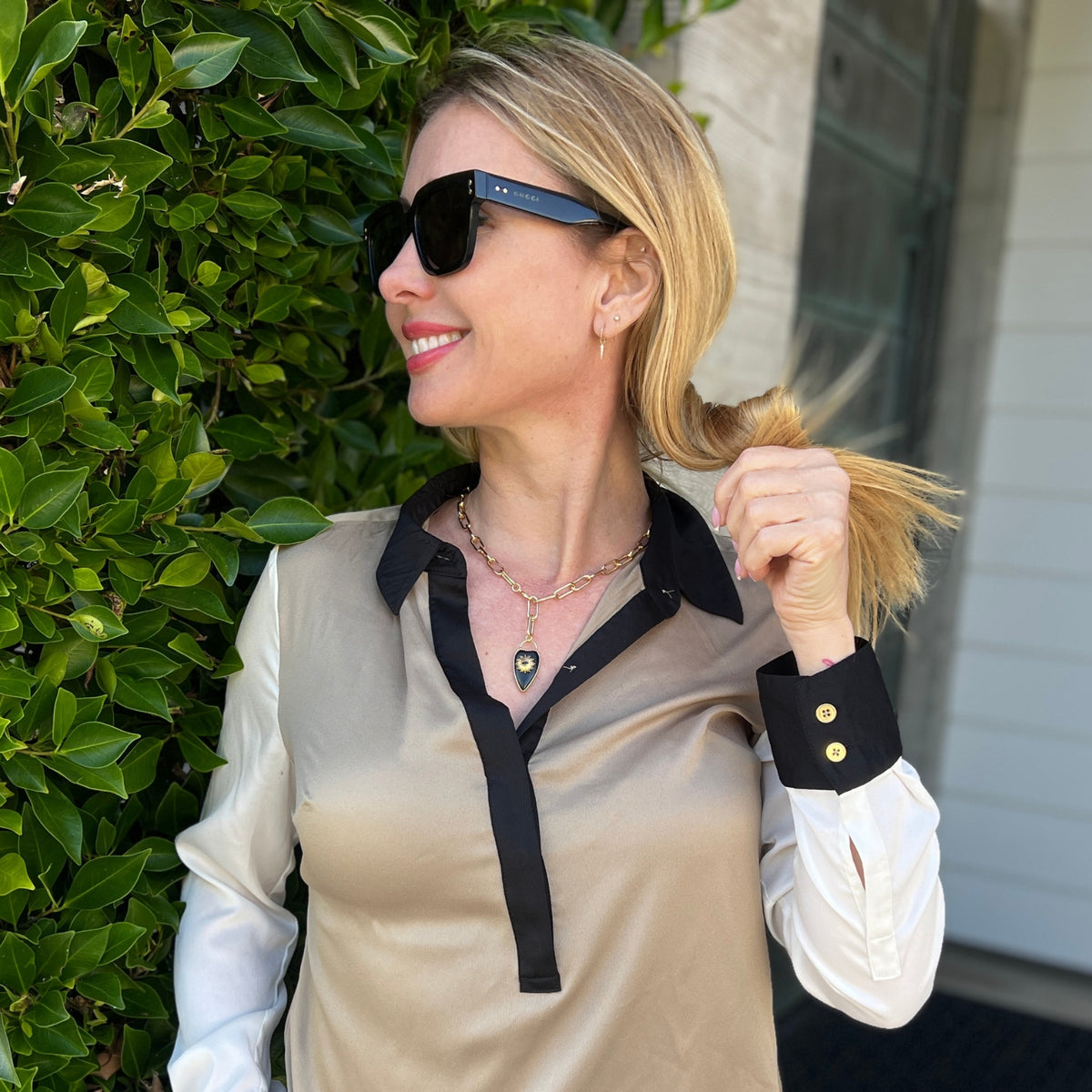 Rebel Heart Necklace — Onyx