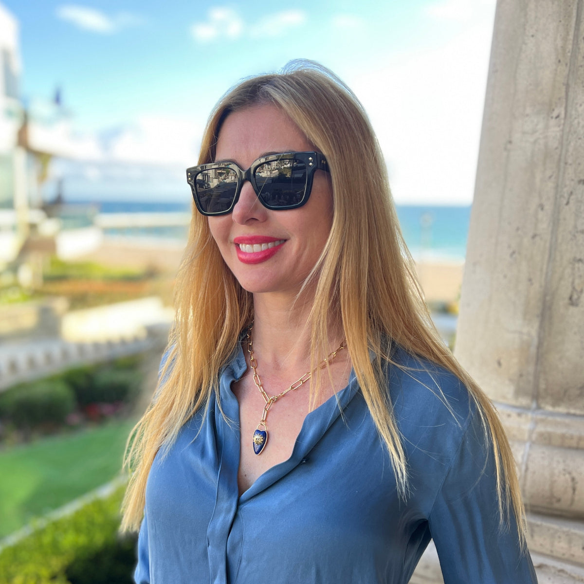 Rebel Heart Necklace — Lapis Lazuli