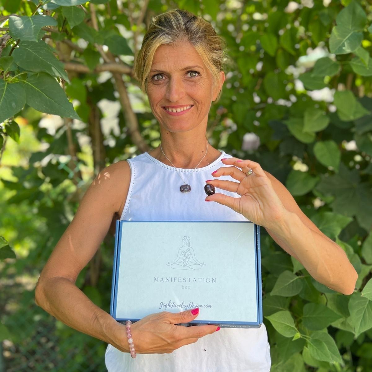 The Manifestation Box from Gogh Jewelry Design is more than just a subscription; it's your personal key to a deeper connection with yourself and the incredible energy of Mother Earth.