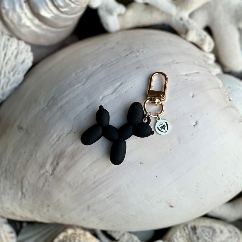 Swim Torrance Black Balloon Dog Keychain