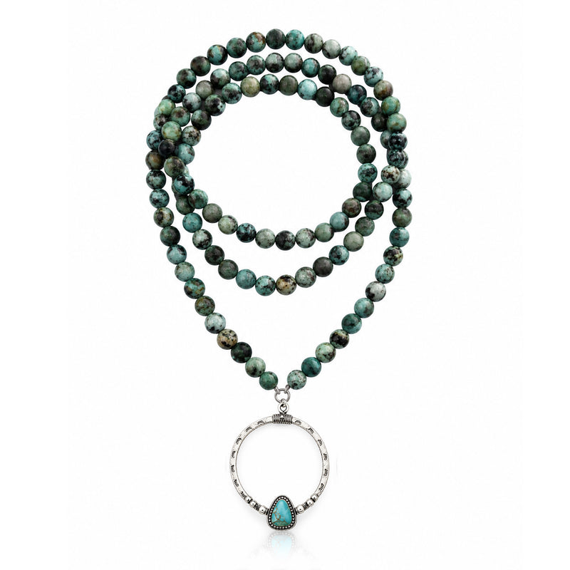 Full Circle: African Turquoise Necklace