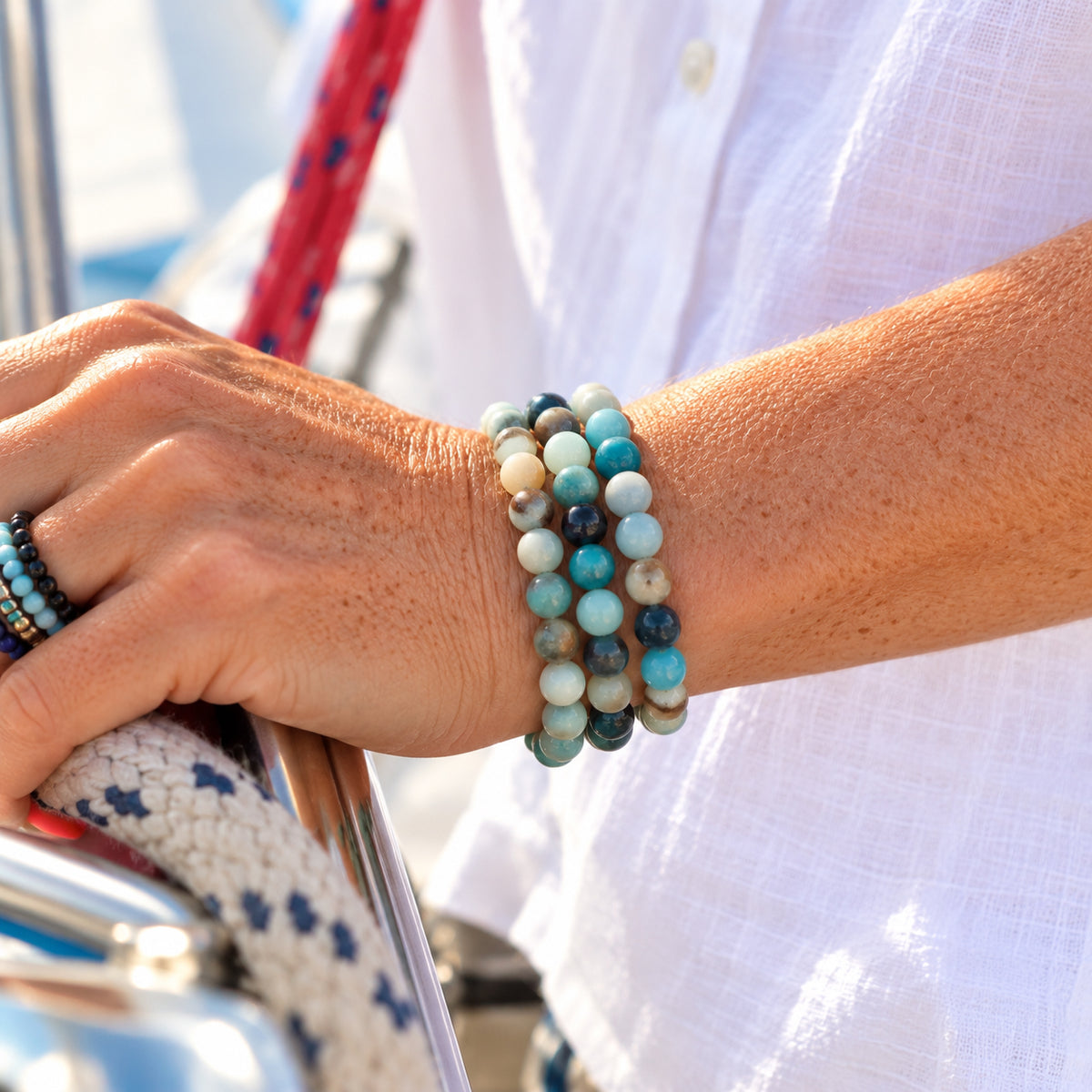 Amazonite Bracelet to Move Beyond Fear