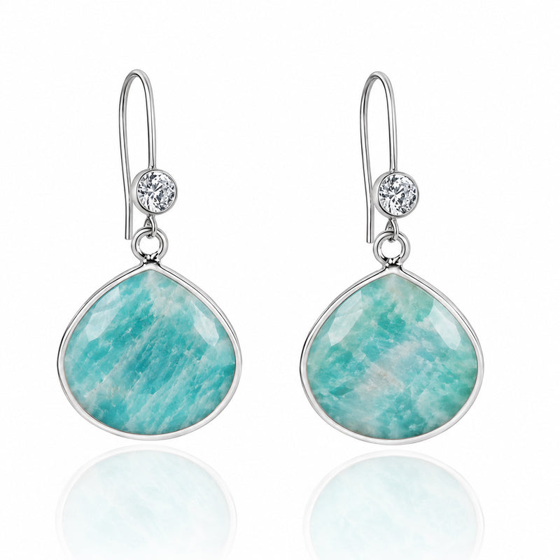 Brave & Calm: Amazonite Earrings