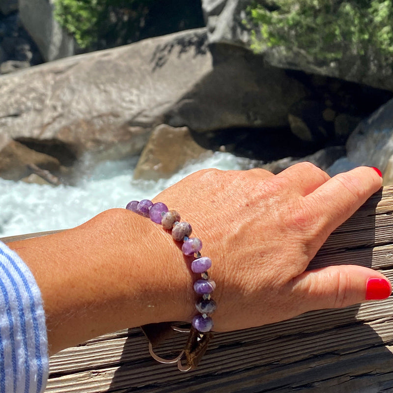 Serenity Bracelet: Amethyst to Help Cope with Stress in Your Life