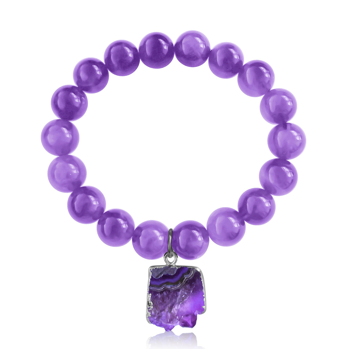 As you wear the Stress-Free Sanctuary Amethyst Bracelet, you'll feel a sense of peace wash over you, creating a sacred space where worries fade away and inner harmony prevails.