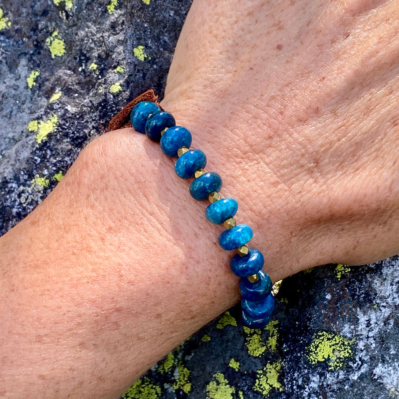 Ocean Blue Serenity Bracelet: Apatite for Humanity