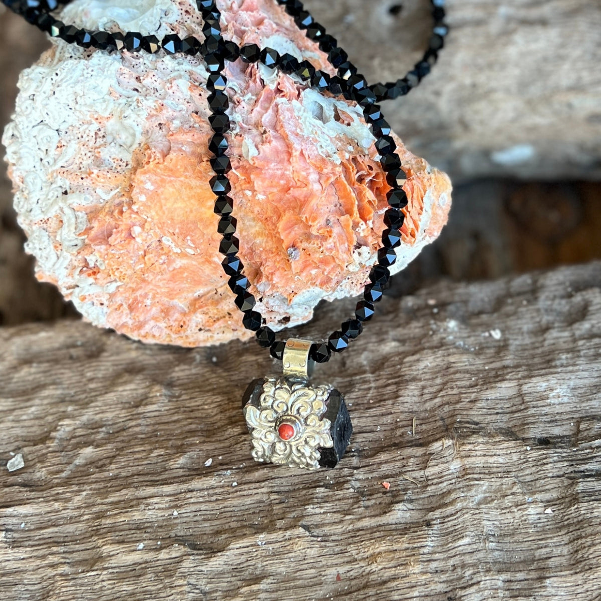 This Energy Shield - Black Tourmaline Necklace is for anyone who's tired of absorbing everyone else's chaos and ready to guard their own peace.