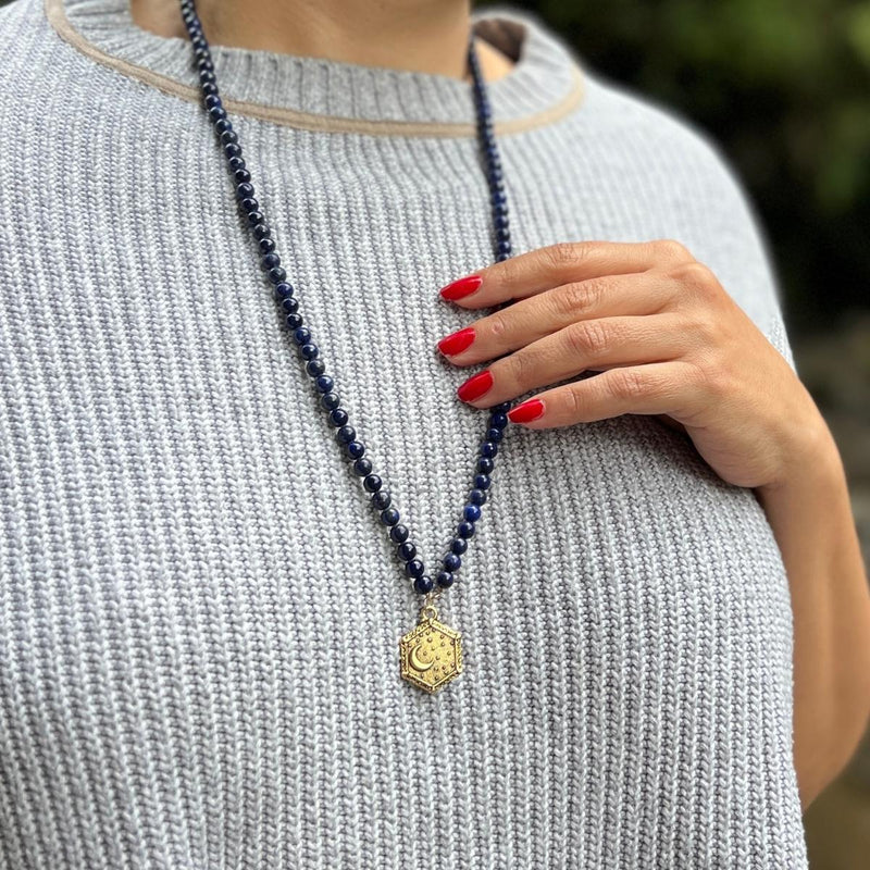 This Celestial Balance Necklace is crafted with love and intention for those who seek balance, harmony, and connection with the universe.