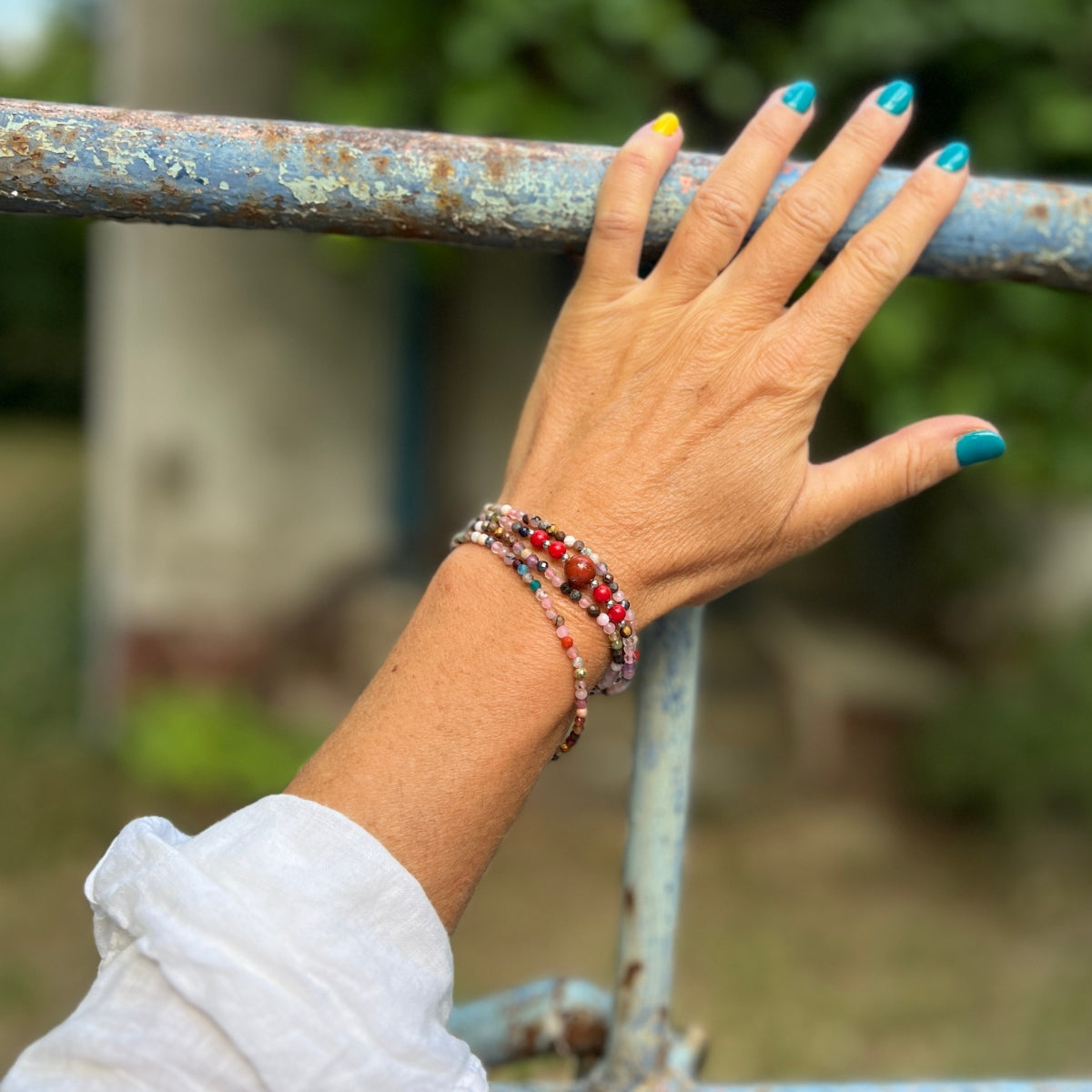 Wearing this Harmony of Happiness Wrap Bracelet is like carrying a piece of Earth's natural magic with you, connecting you to centuries of holistic healing practices. 