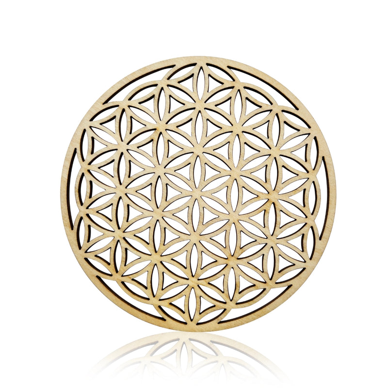 The Flower of Life Crystal Grid is a beautiful and unique piece of hippie-inspired home decor that is perfect for spiritual and mindful living. 