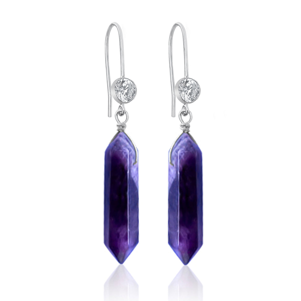 The Transformation Talisman Amethyst Earrings are a stunning pair of earrings that are perfect for those seeking to connect with their inner selves and embrace positive transformation.