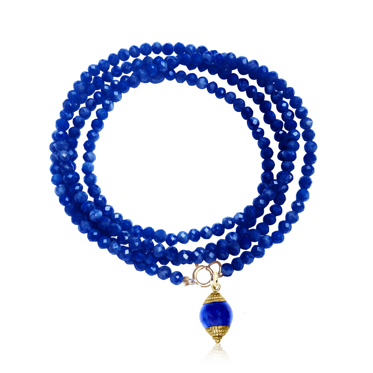 Open Mind — Lapis Lazuli Wrap Bracelet
