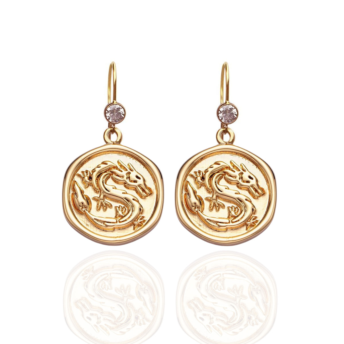 Celebrate 2024 - the Year of the Dragon with the Strength of the Dragon Earrings, a testament to valor and bravery. 