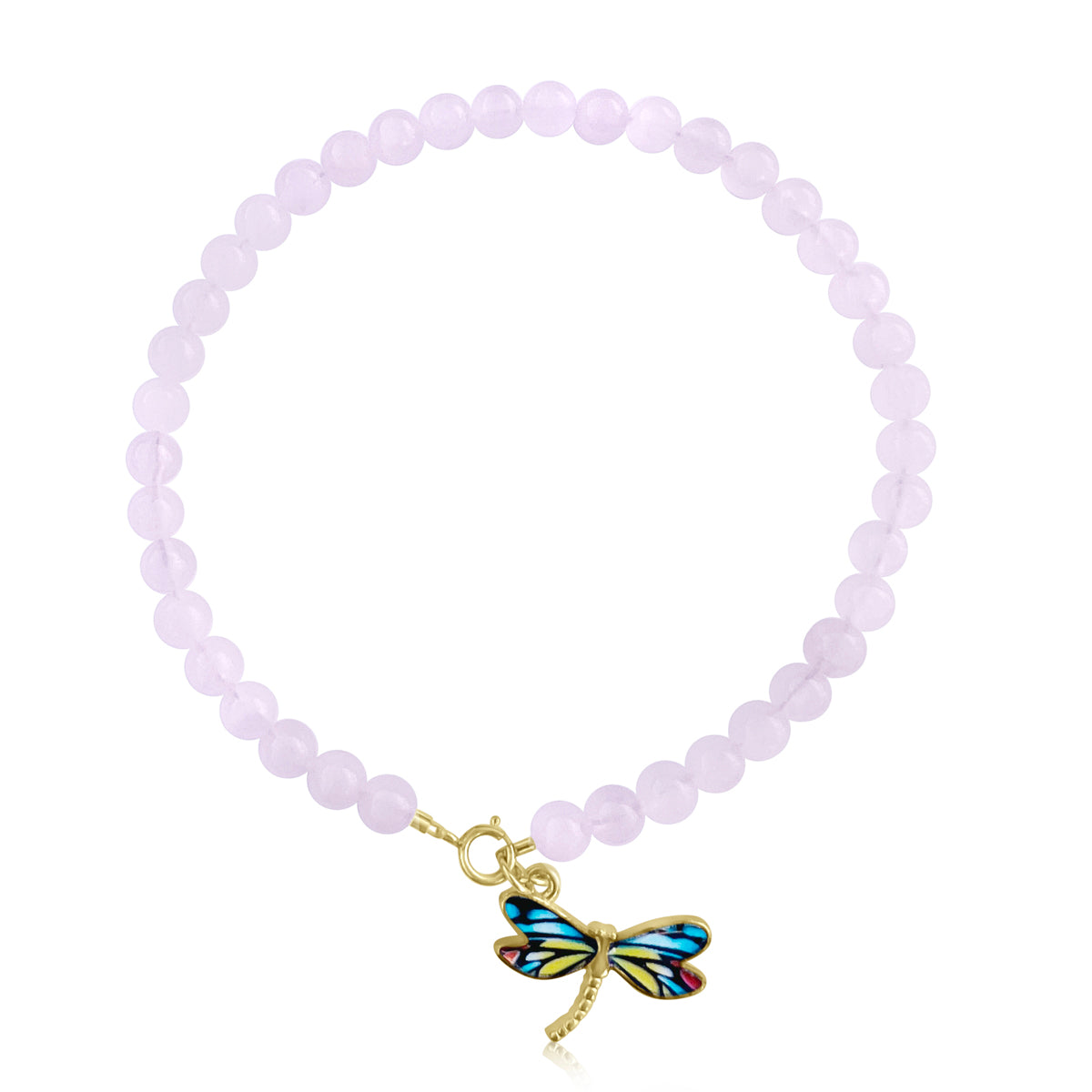 Experience the gentle embrace of love with the Dragonfly Whispers - Rose Quartz Anklet, a symbol of compassion and healing, guiding you to walk your path with grace and tenderness.
