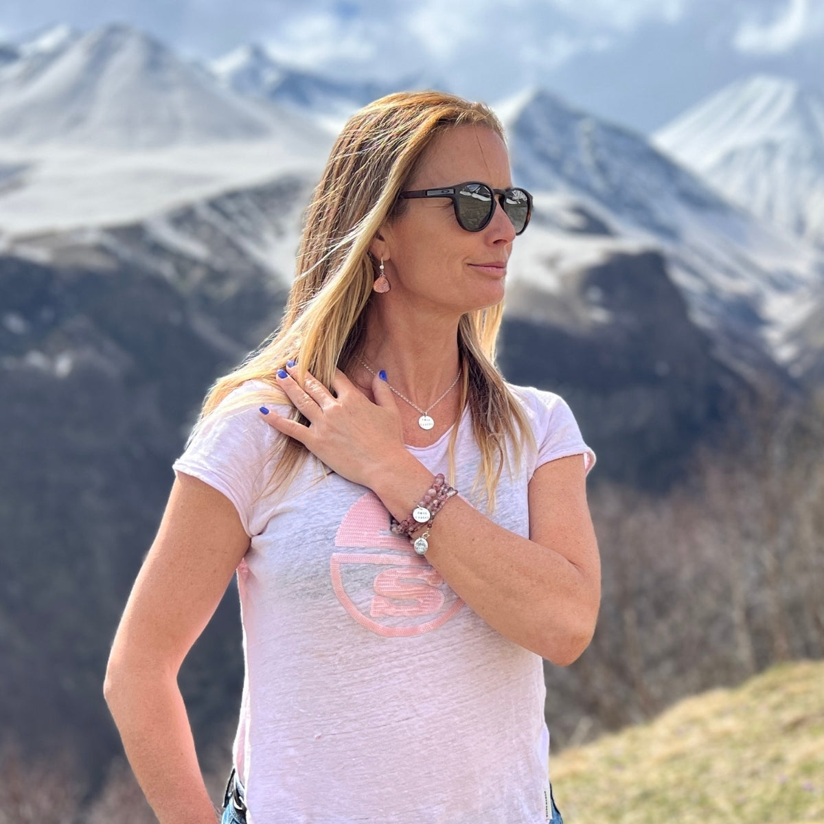 Fxck Cancer – Strawberry Quartz Bracelet