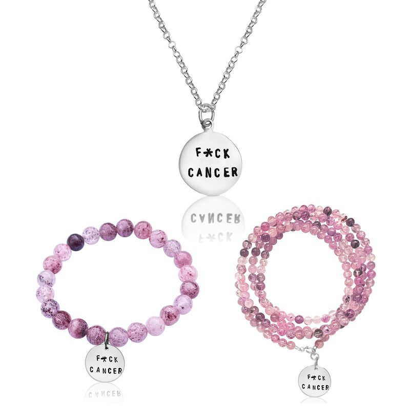 Fxck Cancer Jewelry Set