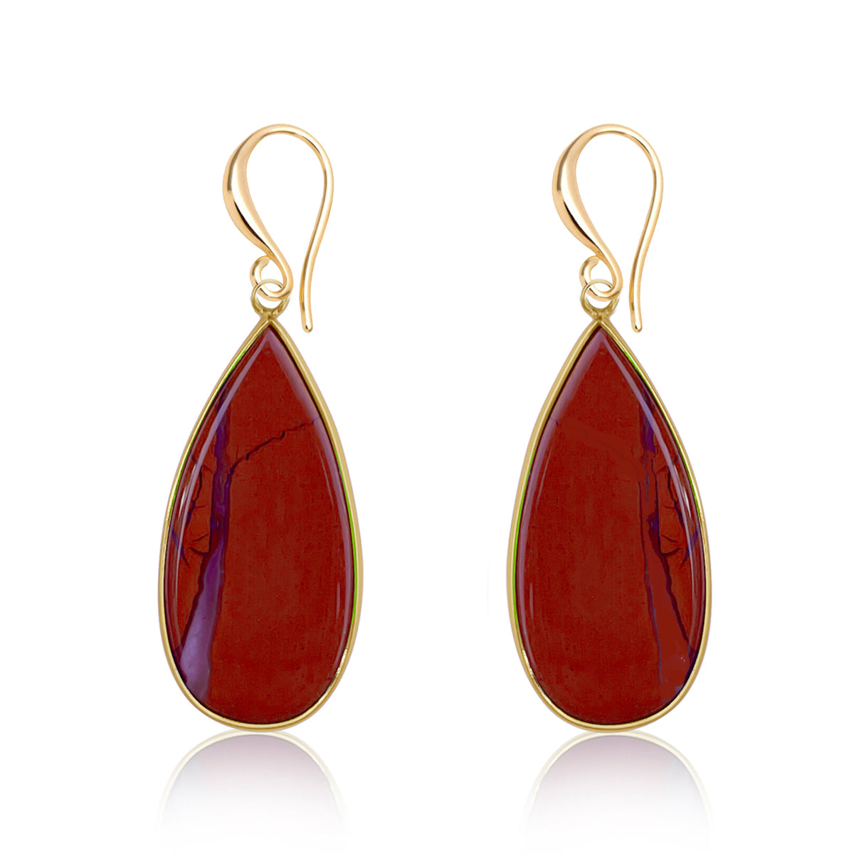 Fire Spirit Red Jasper Earrings