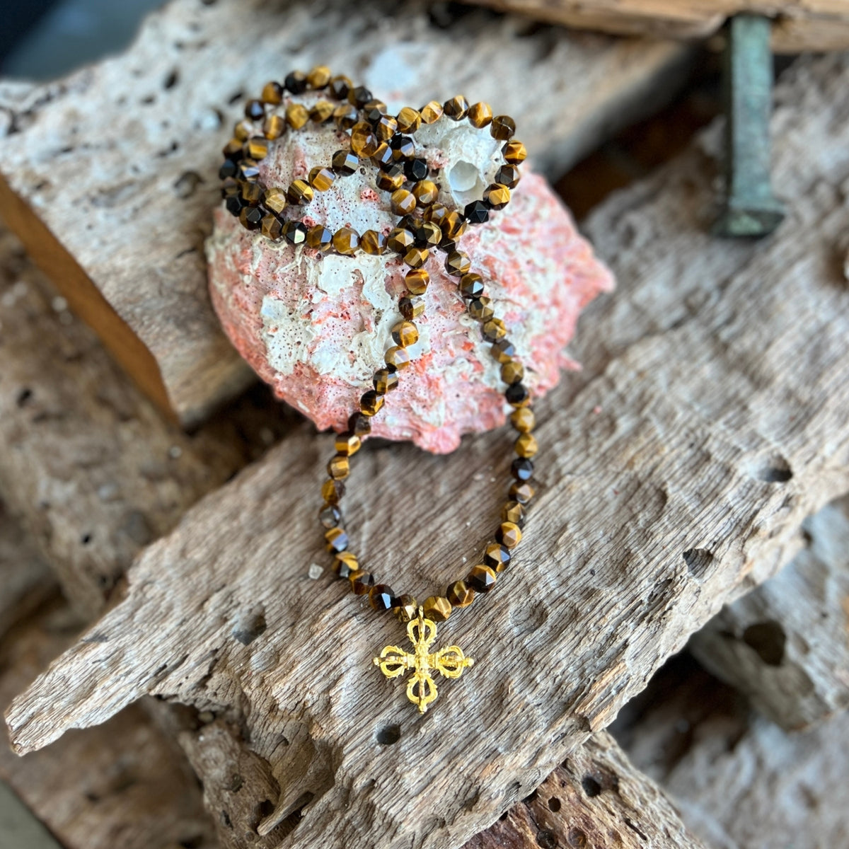 Unshakable - Dorje Necklace (Tiger Eye)